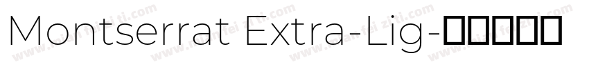 Montserrat Extra-Lig字体转换